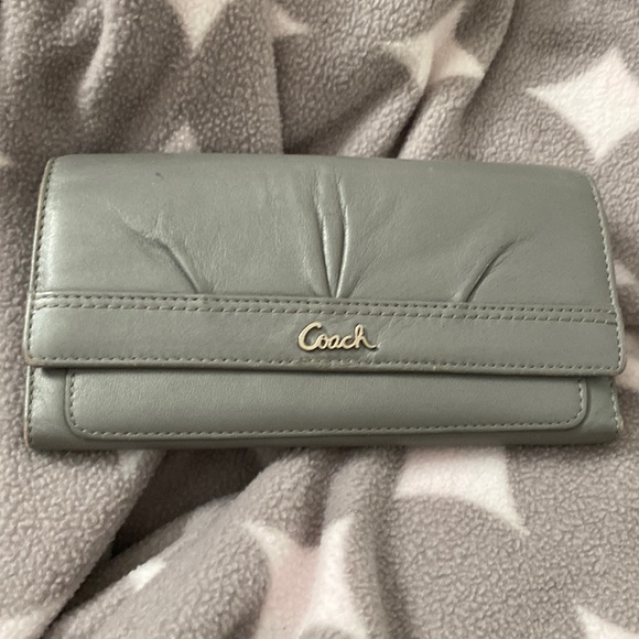 Gray coach wallet - Picture 1 of 4